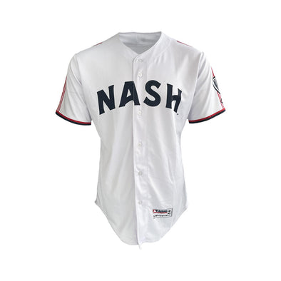 Nashville Sounds EvoShield Youth Home White Authentic Jersey