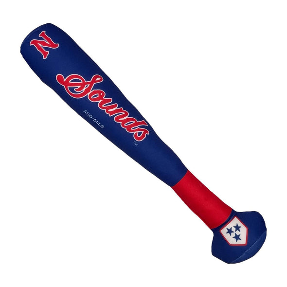 Nashville Sounds Baseball Bat Plush Dog Toy