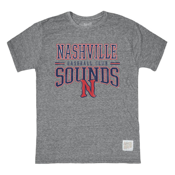 Nashville Sounds Retro Brand Streaky Grey Tri-Blend