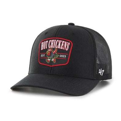 Nashville Sounds '47 Brand Black Squad Hot Chickens Trucker Hat