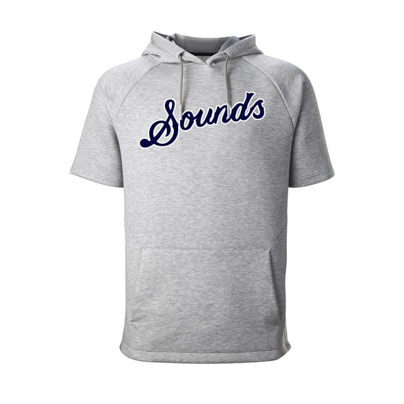 Nashville Sounds EvoShield Heather Grey Pro Team Short Sleeve Hoodie