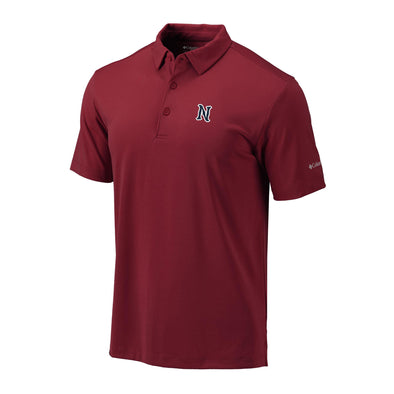 Nashville Sounds Columbia Beet Red Omni Wick Drive N Logo Polo