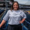 Nashville Sounds Women's Champion Oxford Heather Boyfriend Crop Tee