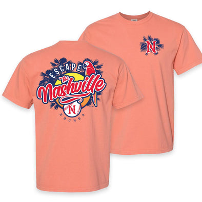 Nashville Sounds Terracotta Escape to Nashville Comfort Colors Tee