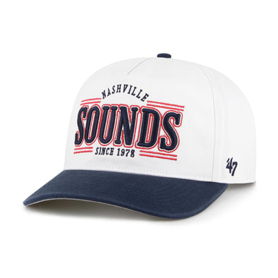 Nashville Sounds '47 Brand White Stream Line Hitch Hat