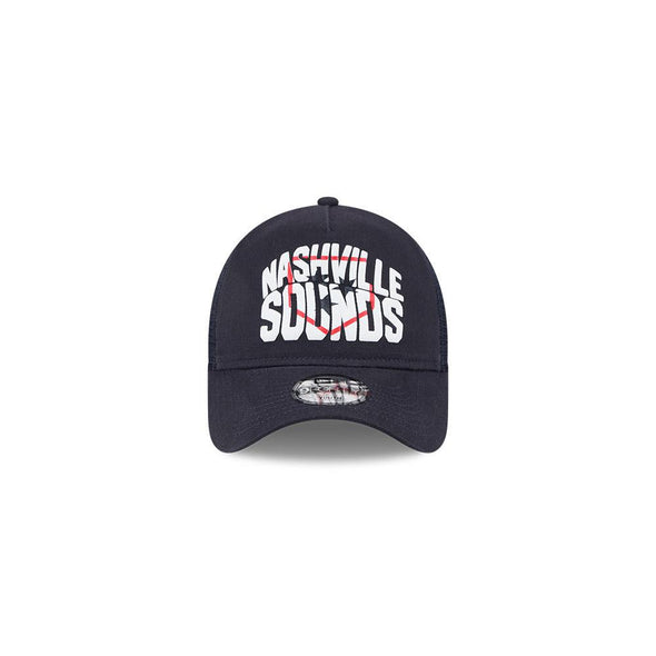 Nashville Sounds New Era 9FORTY A-Frame Navy Chalk Hat