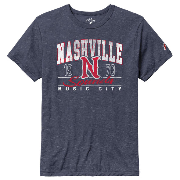 Nashville Sounds League Navy Victory Falls N Logo Tee