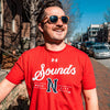Nashville Sounds Under Armour Red Performance Cotton Tee