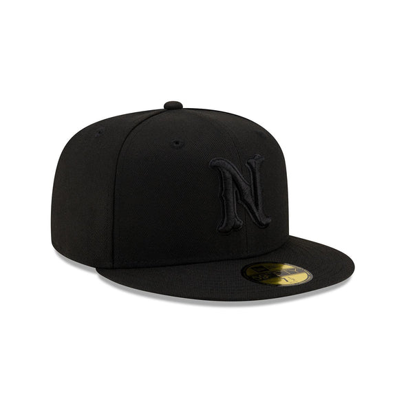 Nashville Sounds New Era 5950 Blackout N Logo Fitted Hat