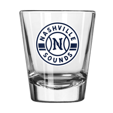 Nashville Sounds 2oz Primary Logo Shot Glass