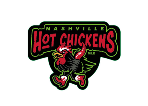 Nashville Sounds Hot Chickens Logo Acrylic Lapel Pin