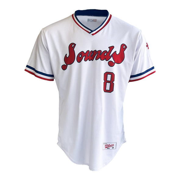 Nashville Sounds Wilson Authentic Game Used Throwback Jersey