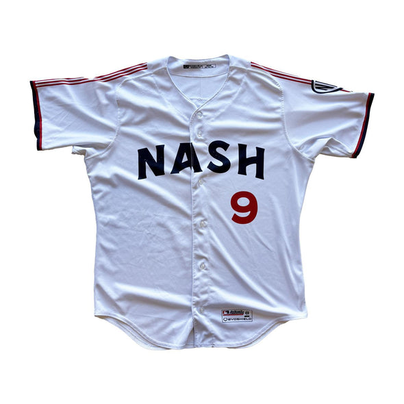 Nashville Sounds EvoShield Authentic Game Used Home Jersey