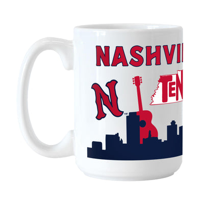 Nashville Sounds 15oz Native White Mug