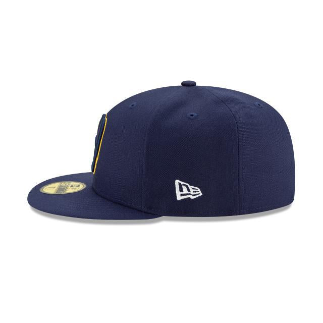 Men's New Era Navy Milwaukee Brewers Home Authentic Collection On-Field 59FIFTY Fitted Hat