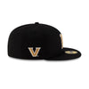 Nashville Sounds x Vanderbilt University New Era 59FIFTY Black N Logo Fitted Hat