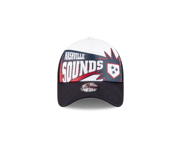 Nashville Sounds New Era Youth 9Forty Comic Adjustable Hat
