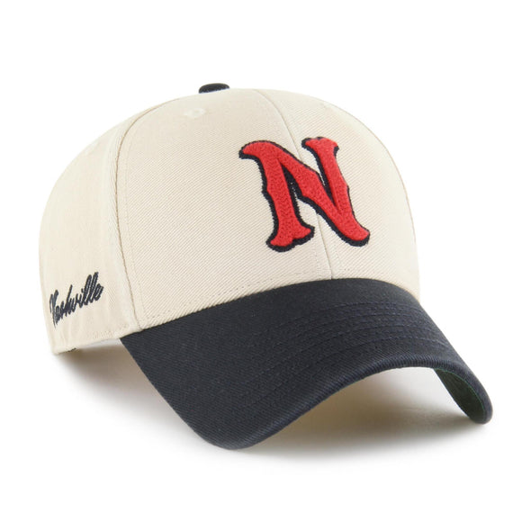 Nashville Sounds '47 Brand Sandstone Navy Fairfield MVP Hat