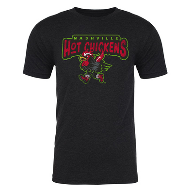 Nashville Sounds 108 Stitches Black Hot Chickens Tee