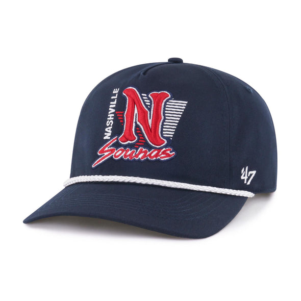 Nashville Sounds '47 Brand Navy Splint Hitch Hat