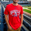 Nashville Sounds Under Armour Red Throwback Performance Cotton Tee