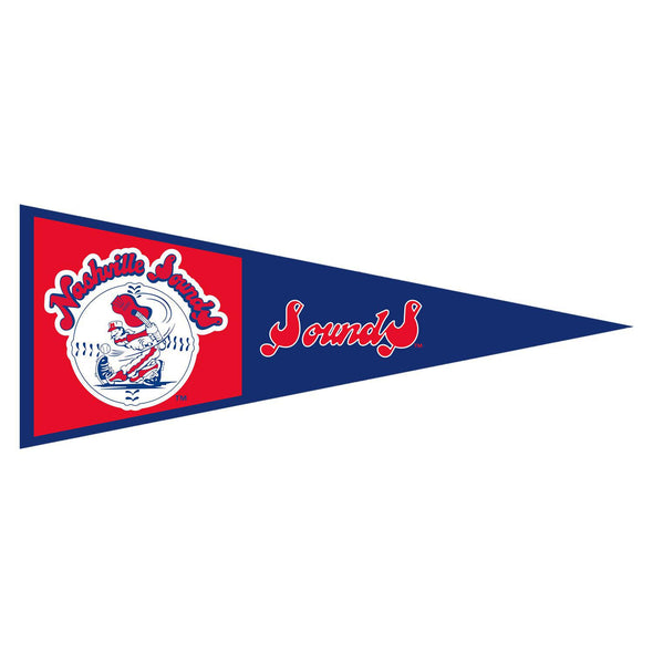 Nashville Sounds Royal Throwback Wool Pennant