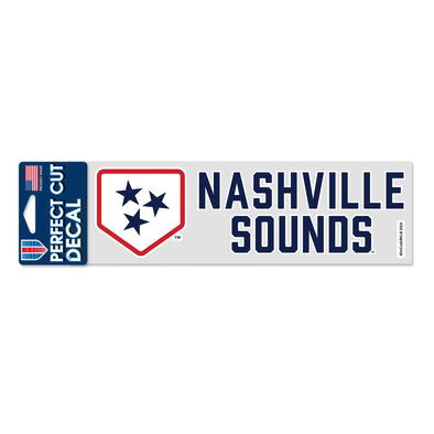 Nashville Sounds Plate Logo 3" x 10" Decal