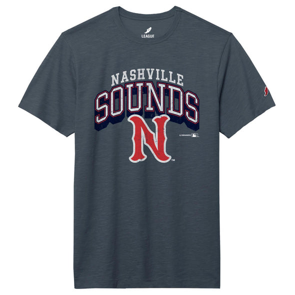 Nashville Sounds League Spring Navy Jersey Slub Tee