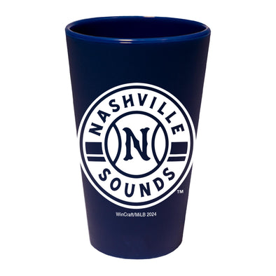 Nashville Sounds Navy Silicone Primary Logo Shot Glass