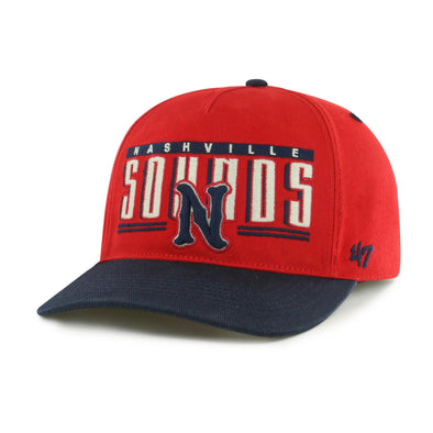 Nashville Sounds '47 Brand Red & Navy Double Header Baseline Hitch Hat