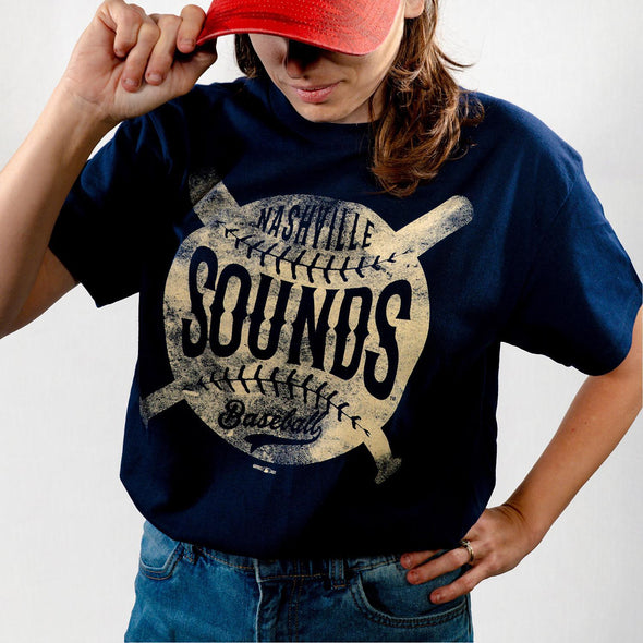 Nashville Sounds Navy Baseball Tee