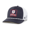 Nashville Sounds '47 Brand brrr Navy White Scratch Trucker Hat