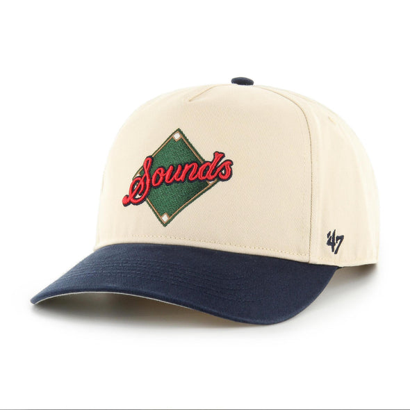 Nashville Sounds '47 Brand Natural & Navy Base Knock Hitch Hat