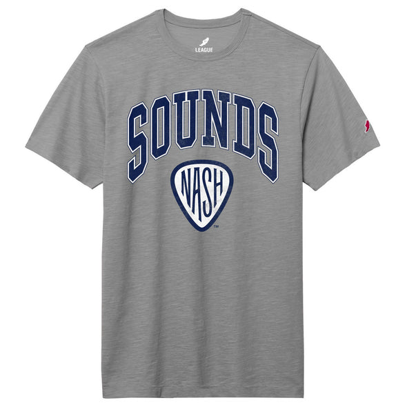 Nashville Sounds League Stone Grey Jersey Slub Tee