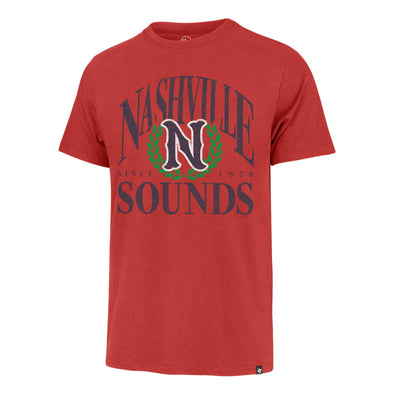 Nashville Sounds '47 Brand Racer Red Pitchout Franklin Tee