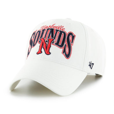 Nashville Sounds '47 Brand White Keystone N Logo MVP Hat