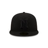 Nashville Sounds New Era 59FIFTY Blackout N Logo Fitted Hat