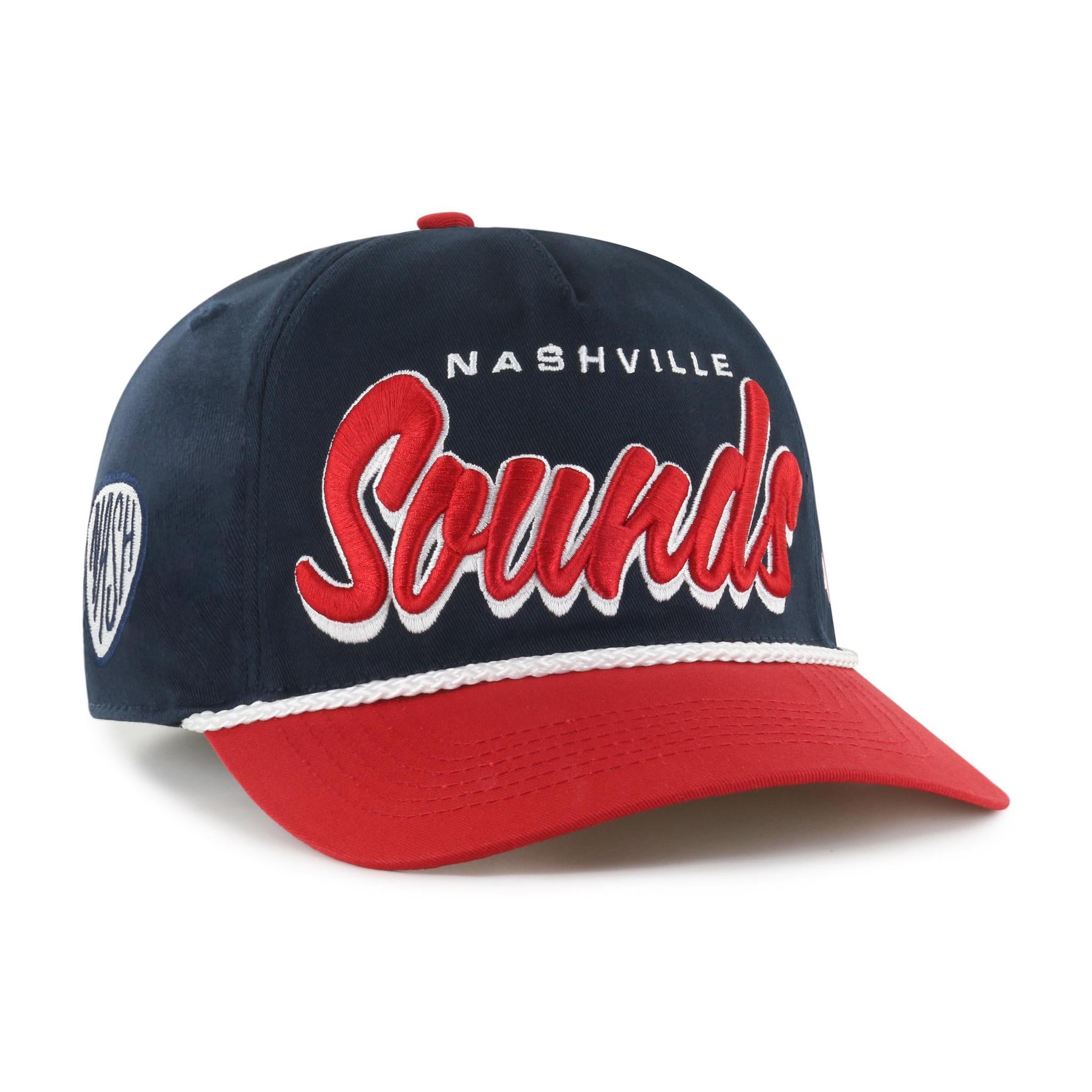帽子 sound sports beanie navy Nashville Sounds '47 Brand Navy Harbor Cuff Knit Beanie