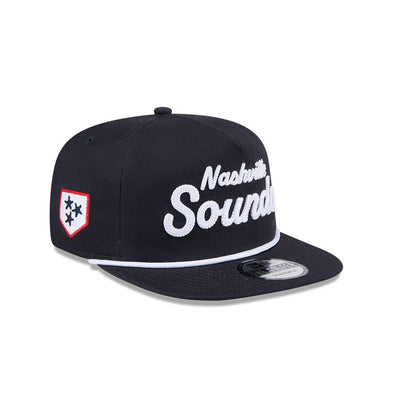 Nashville Sounds New Era GOLFER Navy Team Text Hat