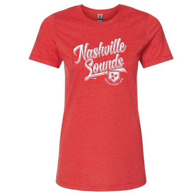 Nashville Sounds Women's Red Breezy Tee