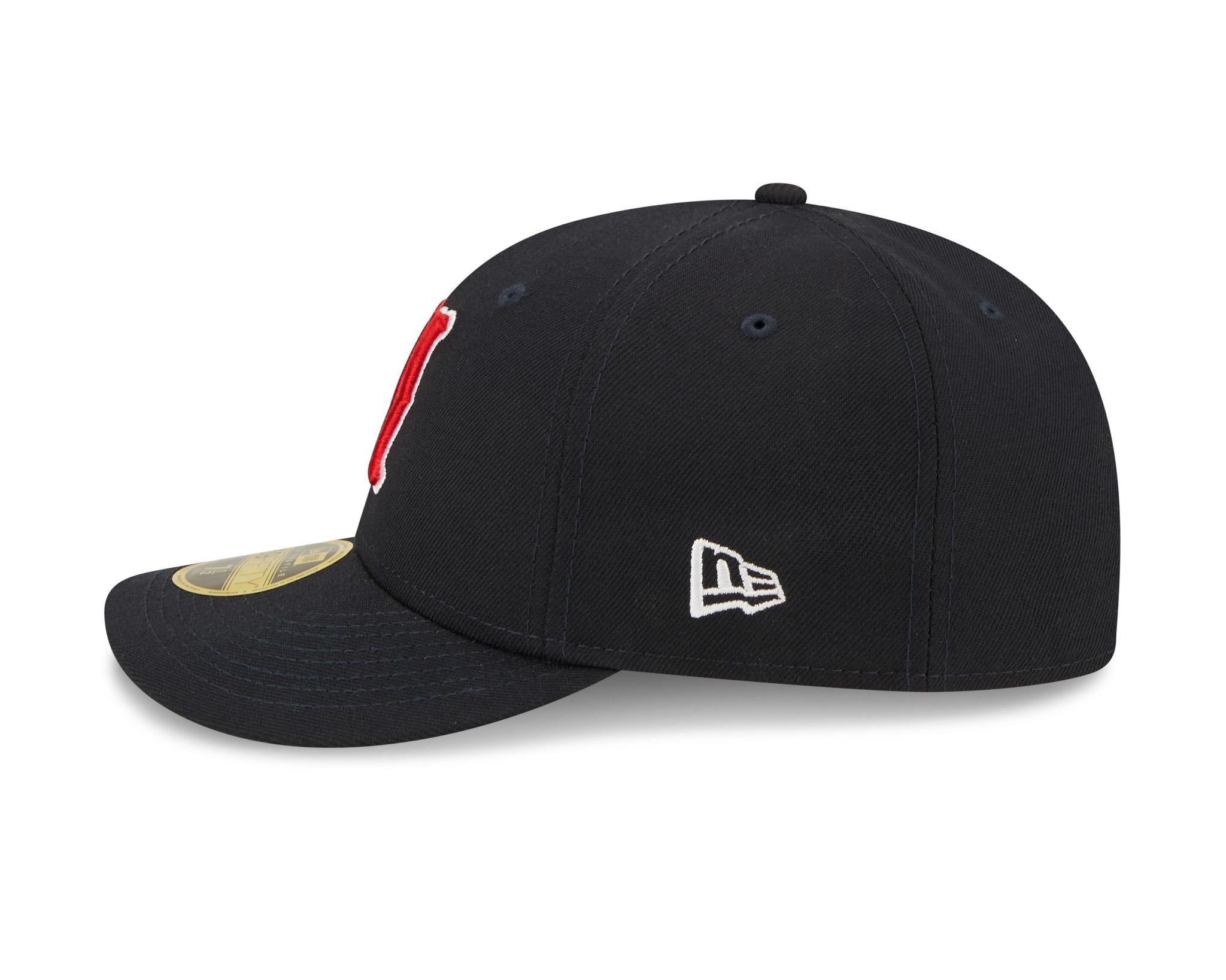Atlanta Braves New Era Home Authentic Collection On-Field Low Profile 59FIFTY Fitted Hat - Navy/Red