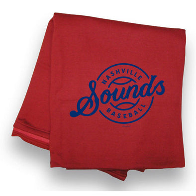 Nashville Sounds Red Sweatshirt Throw Blanket