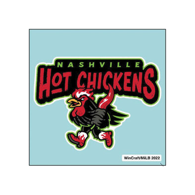 Nashville Sounds Hot Chickens 4" x 4" Decal