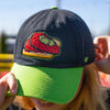 Nashville Sounds '47 Brand Hot Chickens Black Two Tone Food Logo Clean Up Hat
