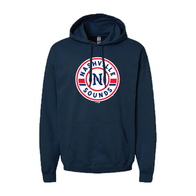 Nashville Sounds Navy Primary Logo Softstyle Hoodie