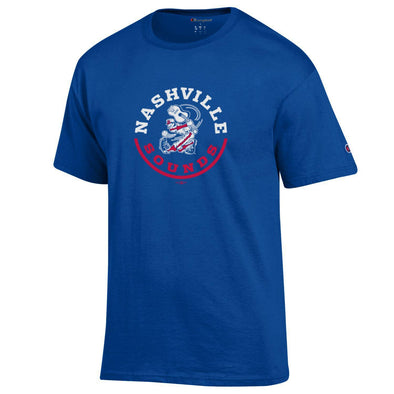 Nashville Sounds Champion Royal Throwback Classic Tee