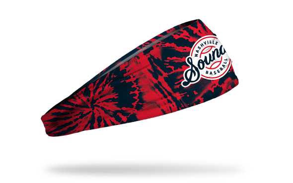Nashville Sounds Junk Brand Tie Dye Lockup Logo Headband