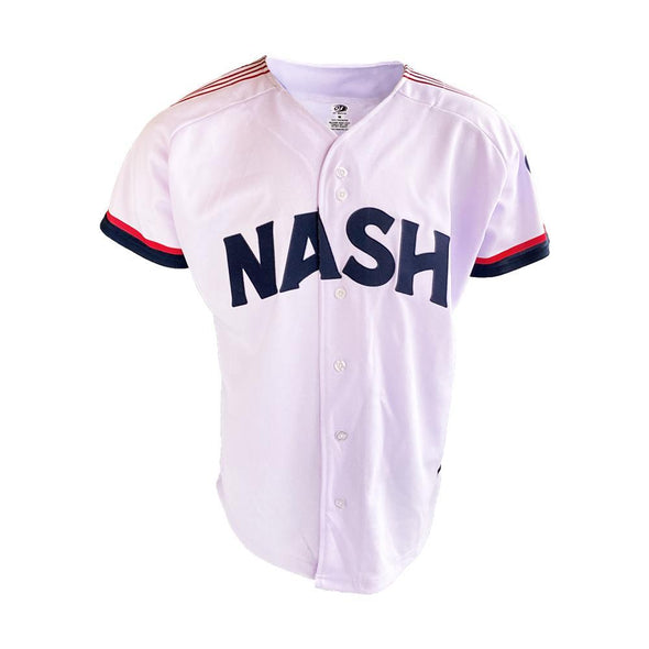 Nashville Sounds Adult Replica Home White Jersey