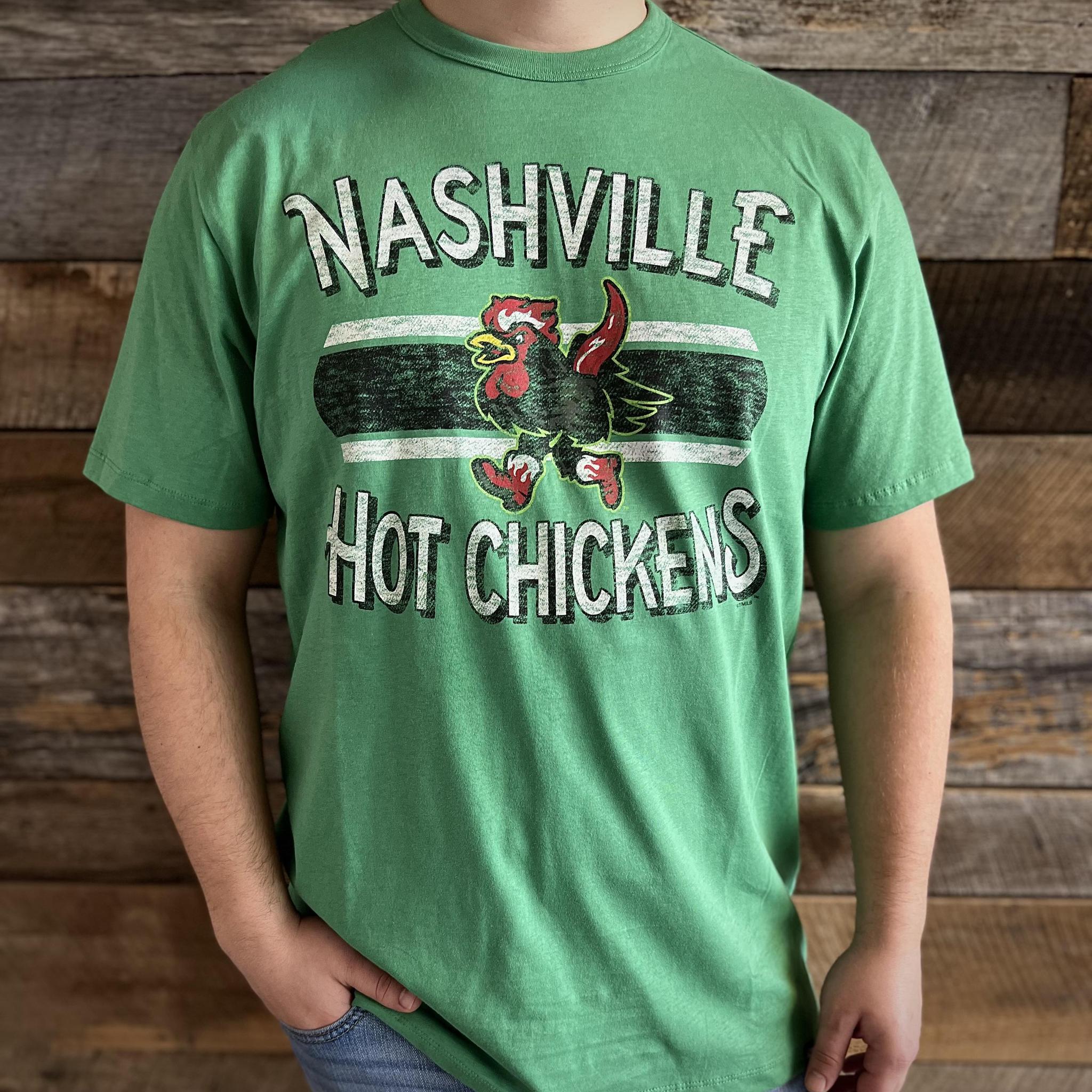 Nashville Sounds '47 Brand Orchard Green Renew Franklin Hot Chickens Tee Medium