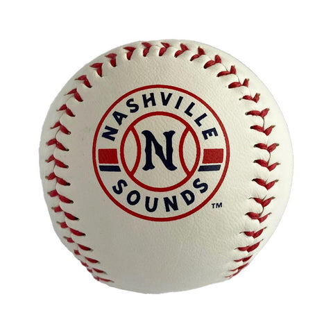 Nashville Sounds White Primary Logo Baseball
